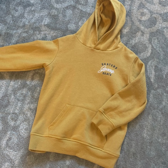 boys mustard hoodie